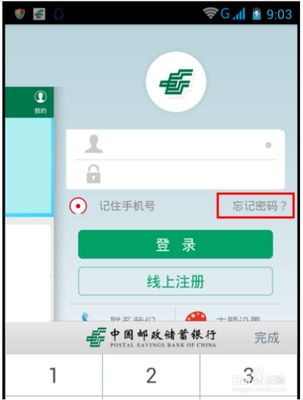 中国邮政储蓄银行怎么改密码忘了怎么办
